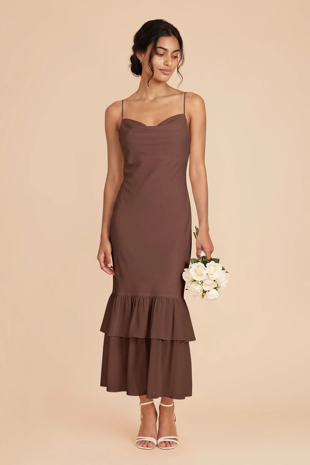 Liora Chocolate Brown alternate view 1 bridesmaid dress