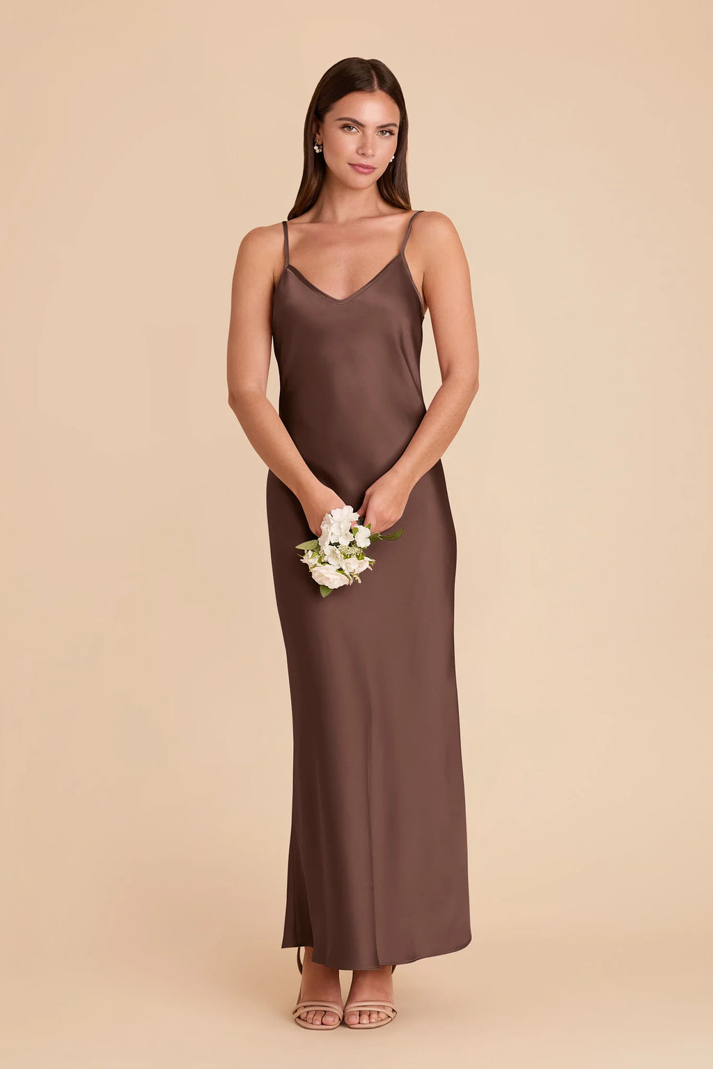 Amara Chocolate Brown alternate view 2 bridesmaid dress