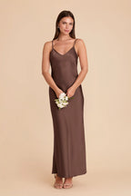 Amara Chocolate Brown alternate view 2 bridesmaid dress
