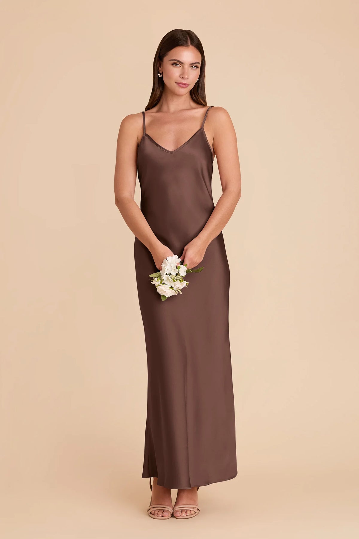 Amara Chocolate Brown alternate view 2 bridesmaid dress