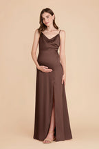 Elara Chocolate Brown alternate view 2 bridesmaid dress
