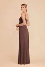 Elara Chocolate Brown alternate view 3 bridesmaid dress