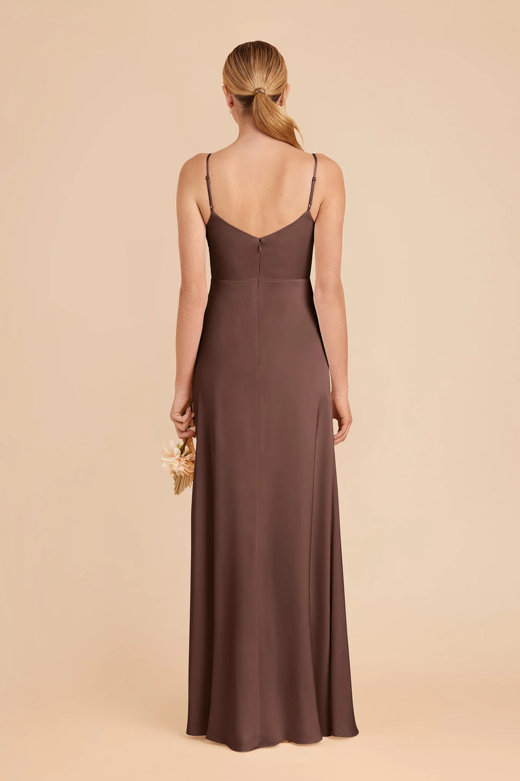 Elara Chocolate Brown alternate view 4 bridesmaid dress