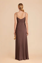 Elara Chocolate Brown alternate view 4 bridesmaid dress