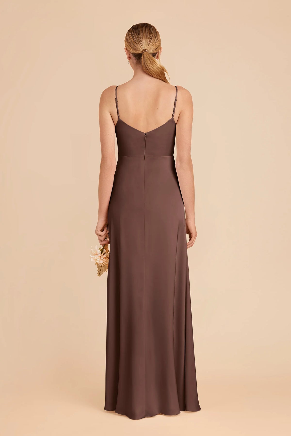 Elara Chocolate Brown alternate view 4 bridesmaid dress
