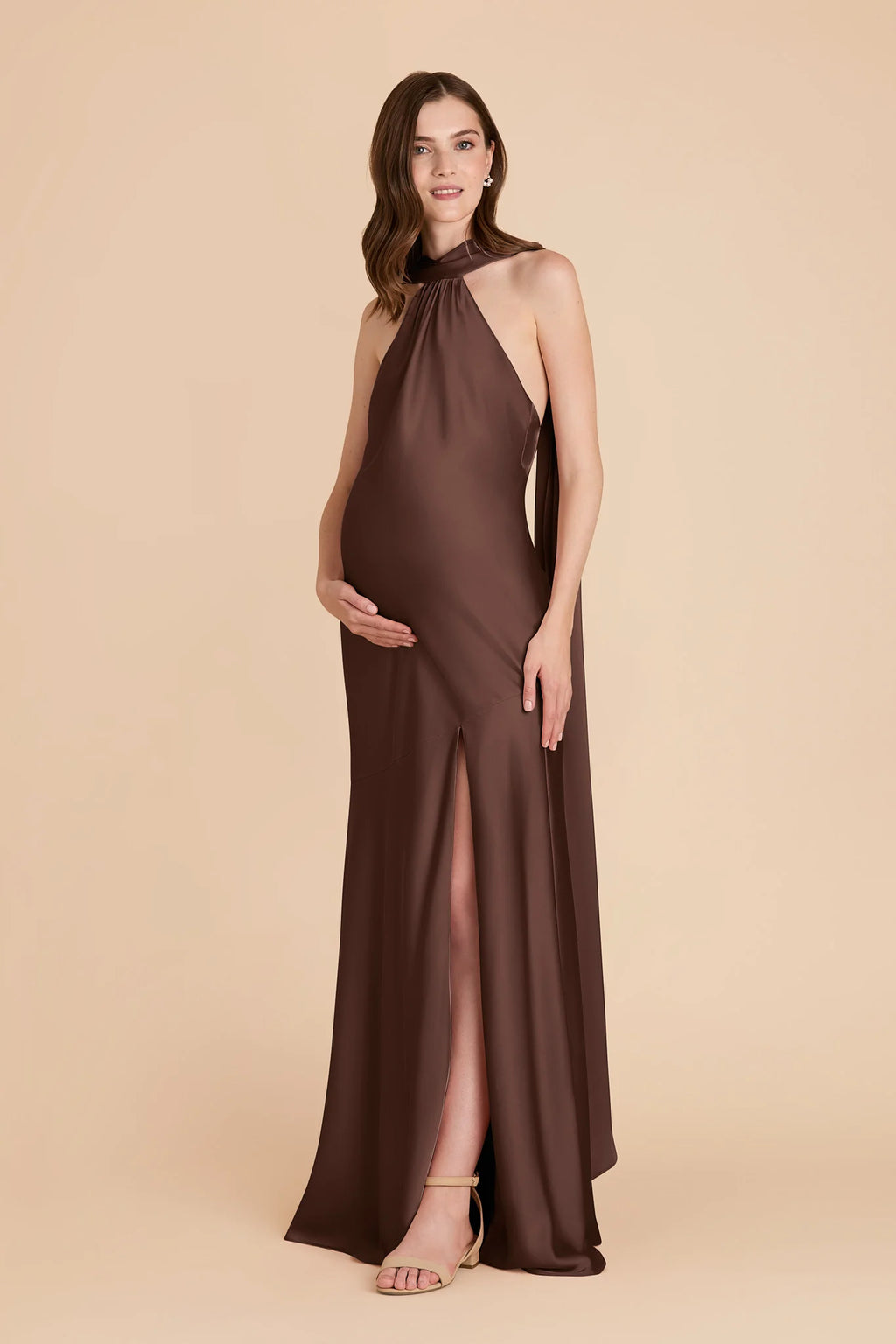 Camille Chocolate Brown alternate view 2 bridesmaid dress