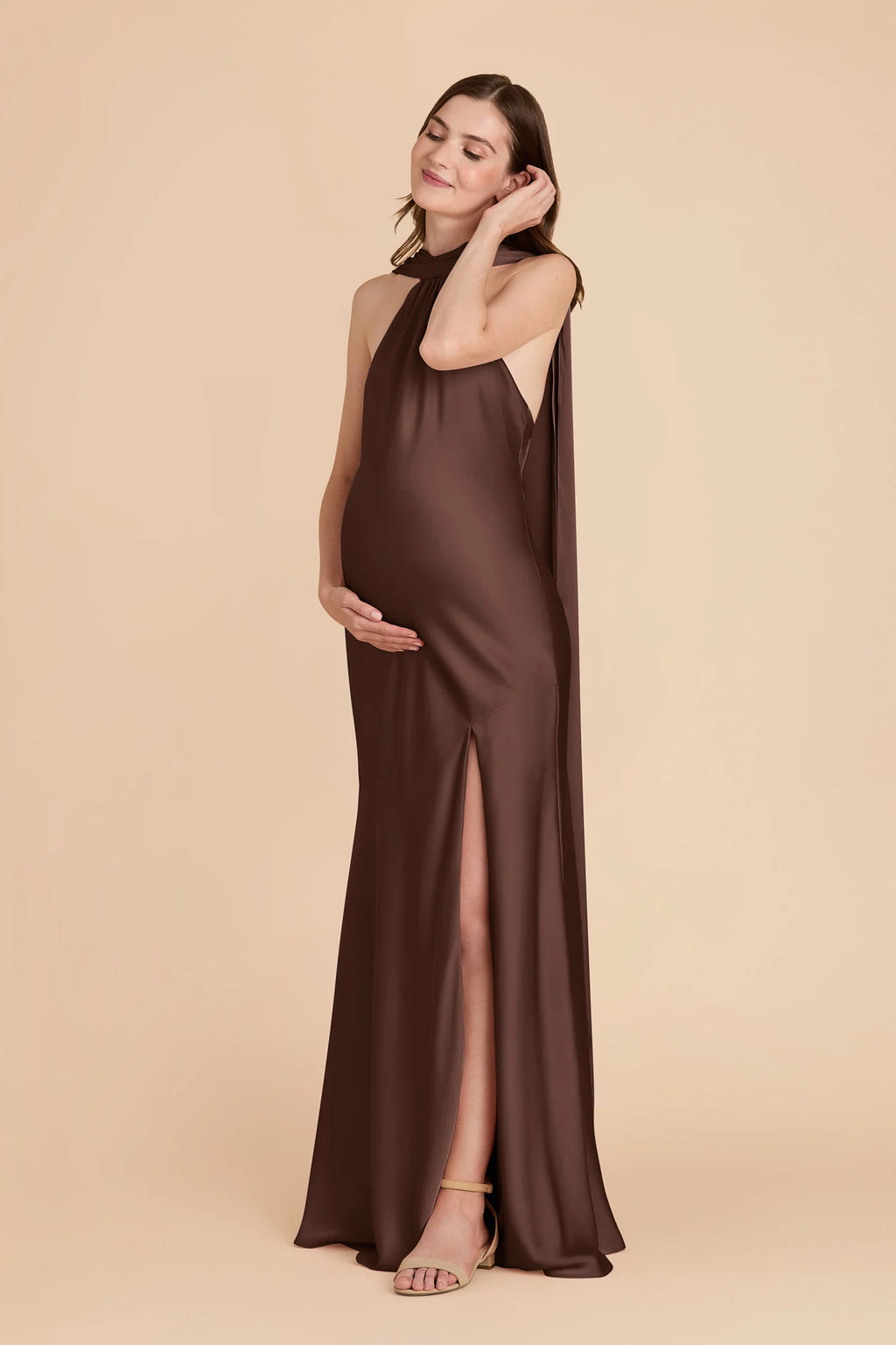 Camille Chocolate Brown alternate view 6 bridesmaid dress