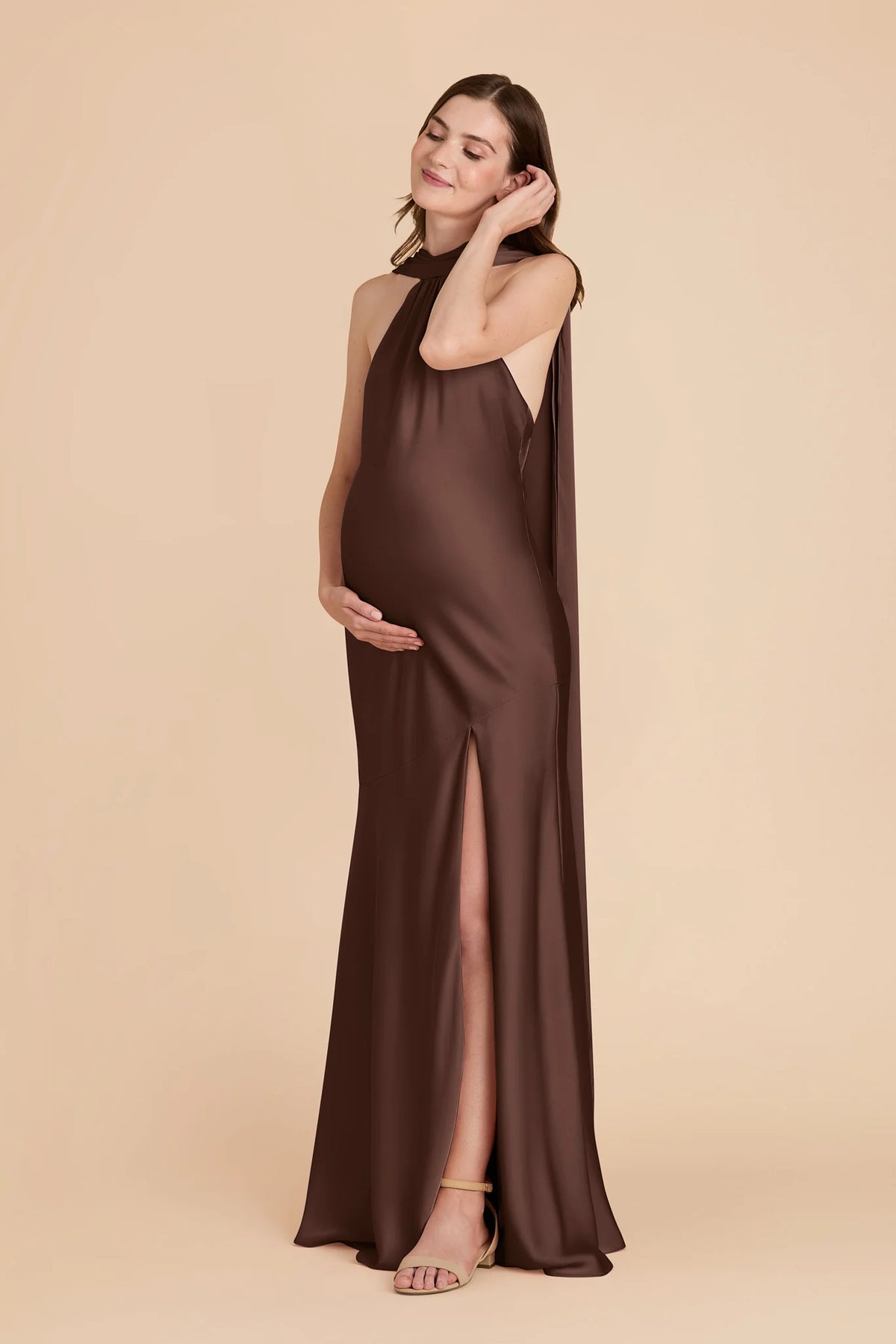 Camille Chocolate Brown alternate view 6 bridesmaid dress