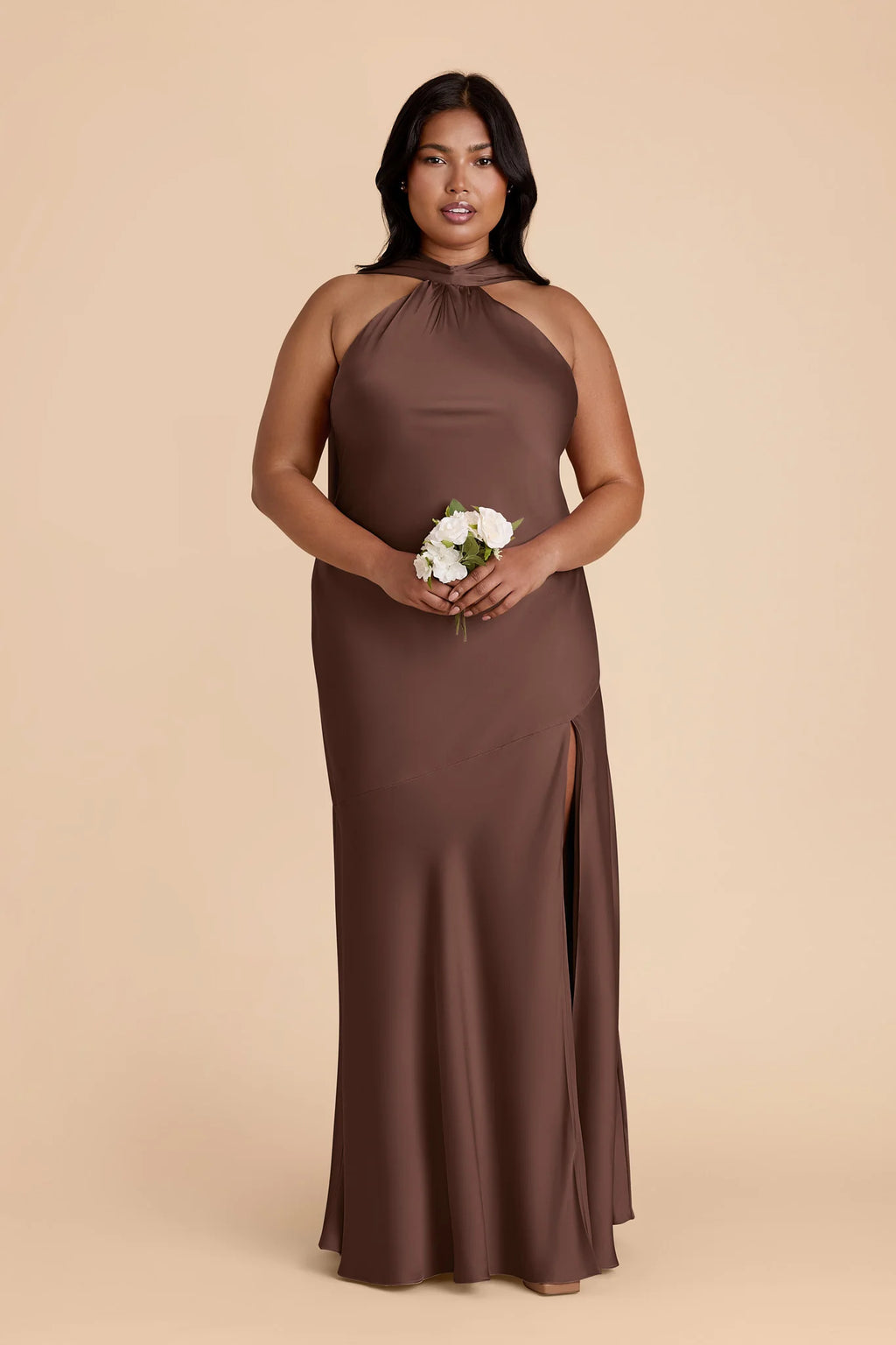 Camille Chocolate Brown alternate view 7 bridesmaid dress