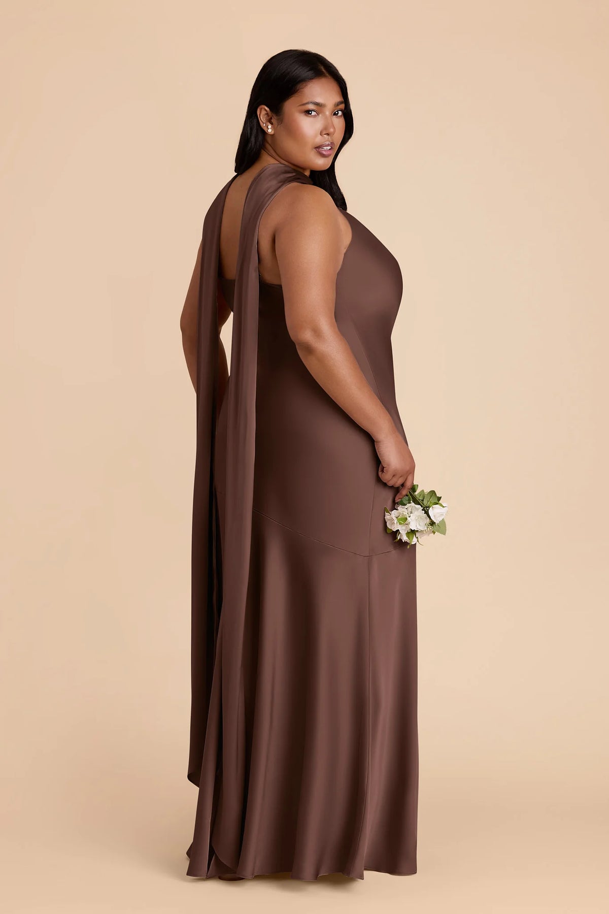 Camille Chocolate Brown alternate view 8 bridesmaid dress