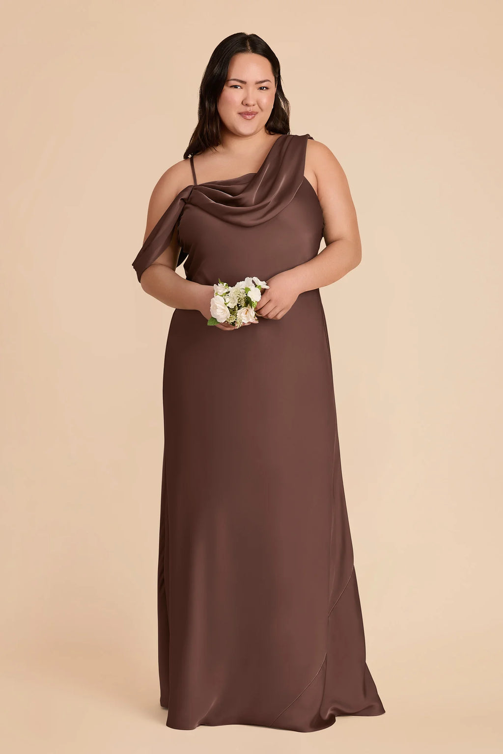Thalia Chocolate Brown alternate view 1 bridesmaid dress