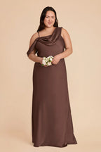 Thalia Chocolate Brown alternate view 1 bridesmaid dress