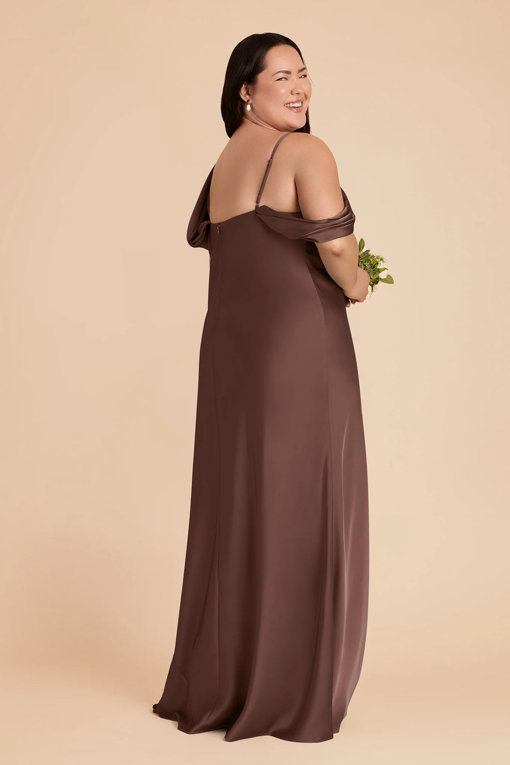Thalia Chocolate Brown alternate view 5 bridesmaid dress