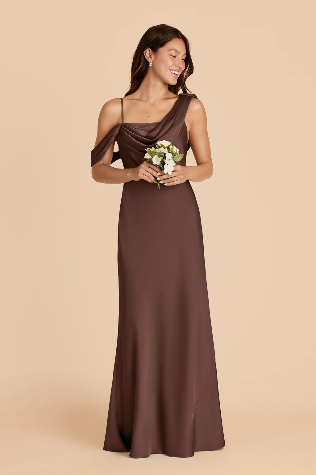 Thalia Chocolate Brown alternate view 2 bridesmaid dress