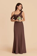 Thalia Chocolate Brown alternate view 2 bridesmaid dress