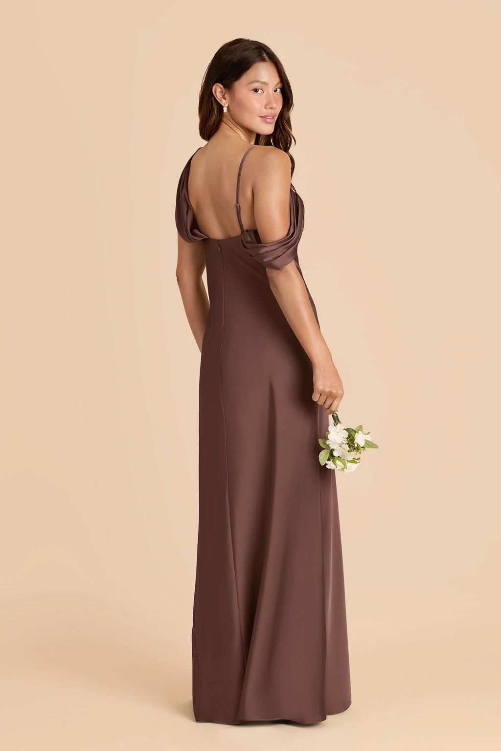 Thalia Chocolate Brown alternate view 3 bridesmaid dress