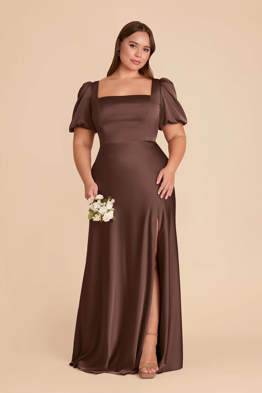 Selene Chocolate Brown alternate view 1 bridesmaid dress