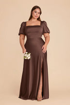 Selene Chocolate Brown alternate view 1 bridesmaid dress