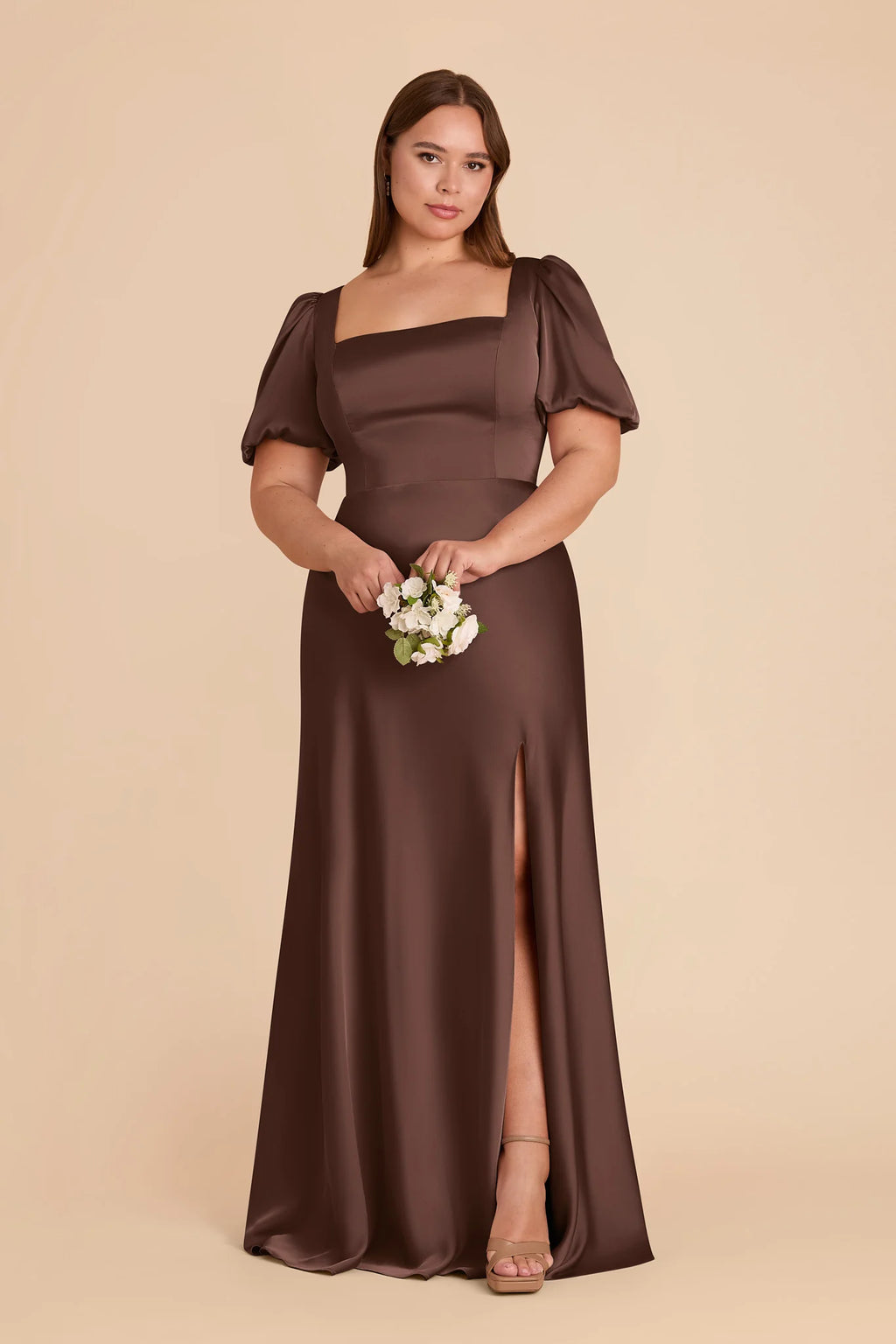 Selene Chocolate Brown alternate view 4 bridesmaid dress