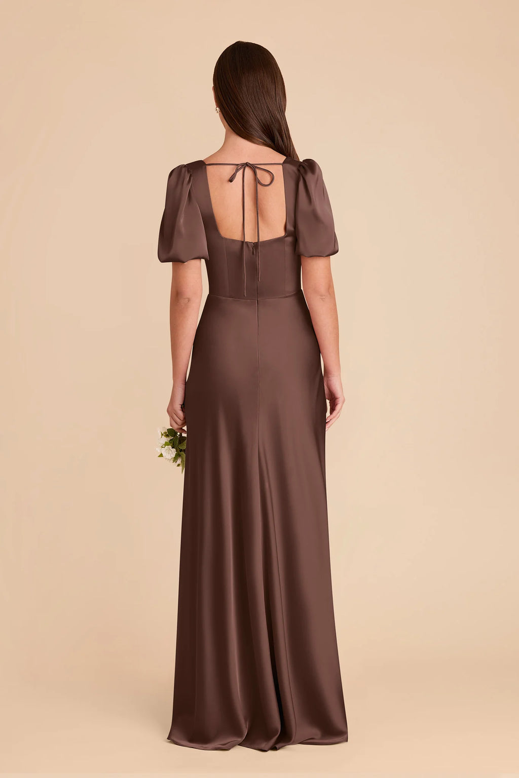 Selene Chocolate Brown alternate view 3 bridesmaid dress