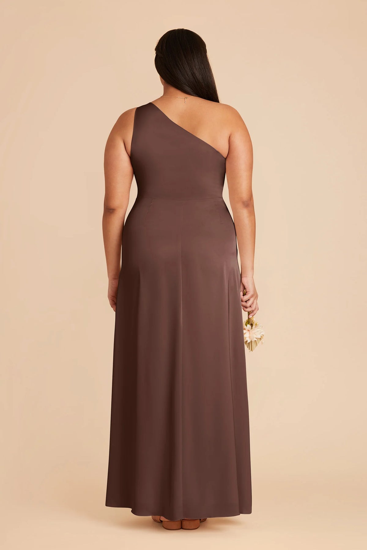 Briar Chocolate Brown back view bridesmaid dress