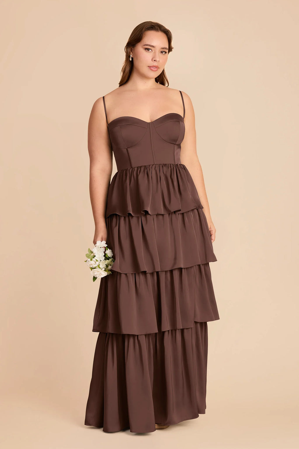 Calista Chocolate Brown alternate view 1 bridesmaid dress