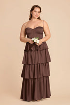 Calista Chocolate Brown alternate view 5 bridesmaid dress