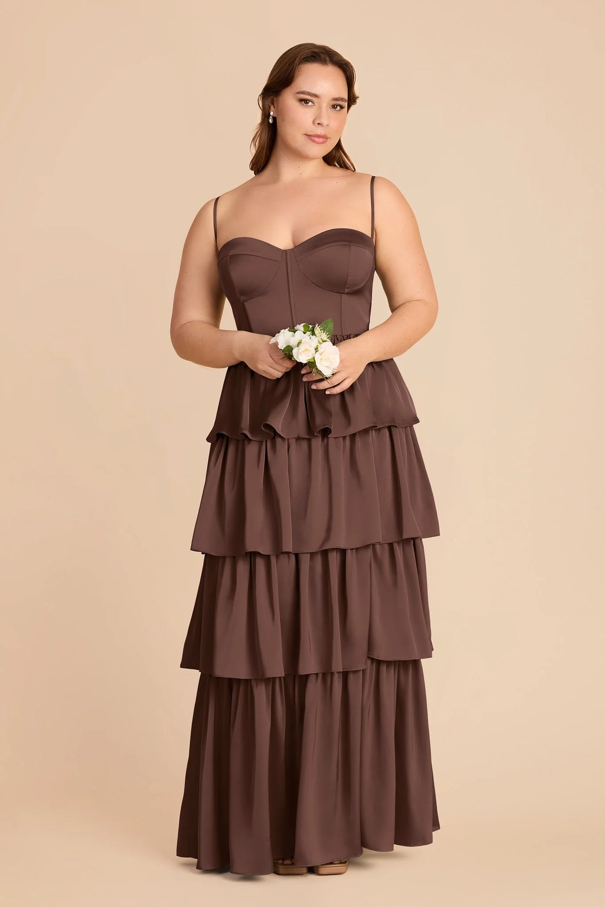 Calista Chocolate Brown alternate view 5 bridesmaid dress