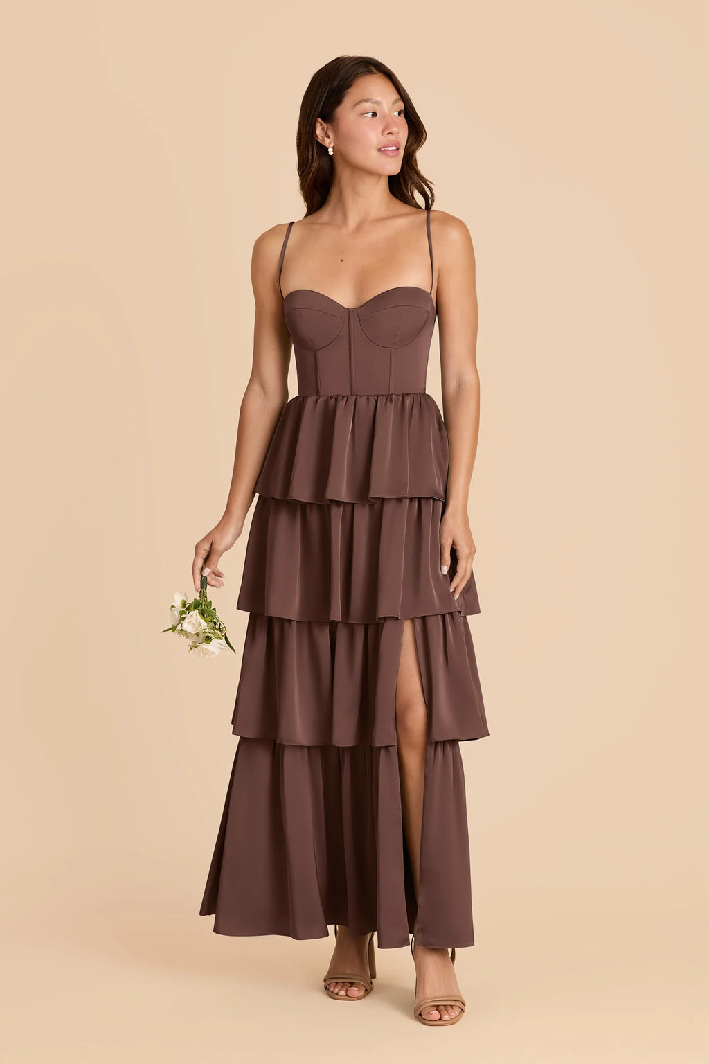 Calista Chocolate Brown alternate view 2 bridesmaid dress