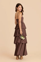Calista Chocolate Brown alternate view 3 bridesmaid dress