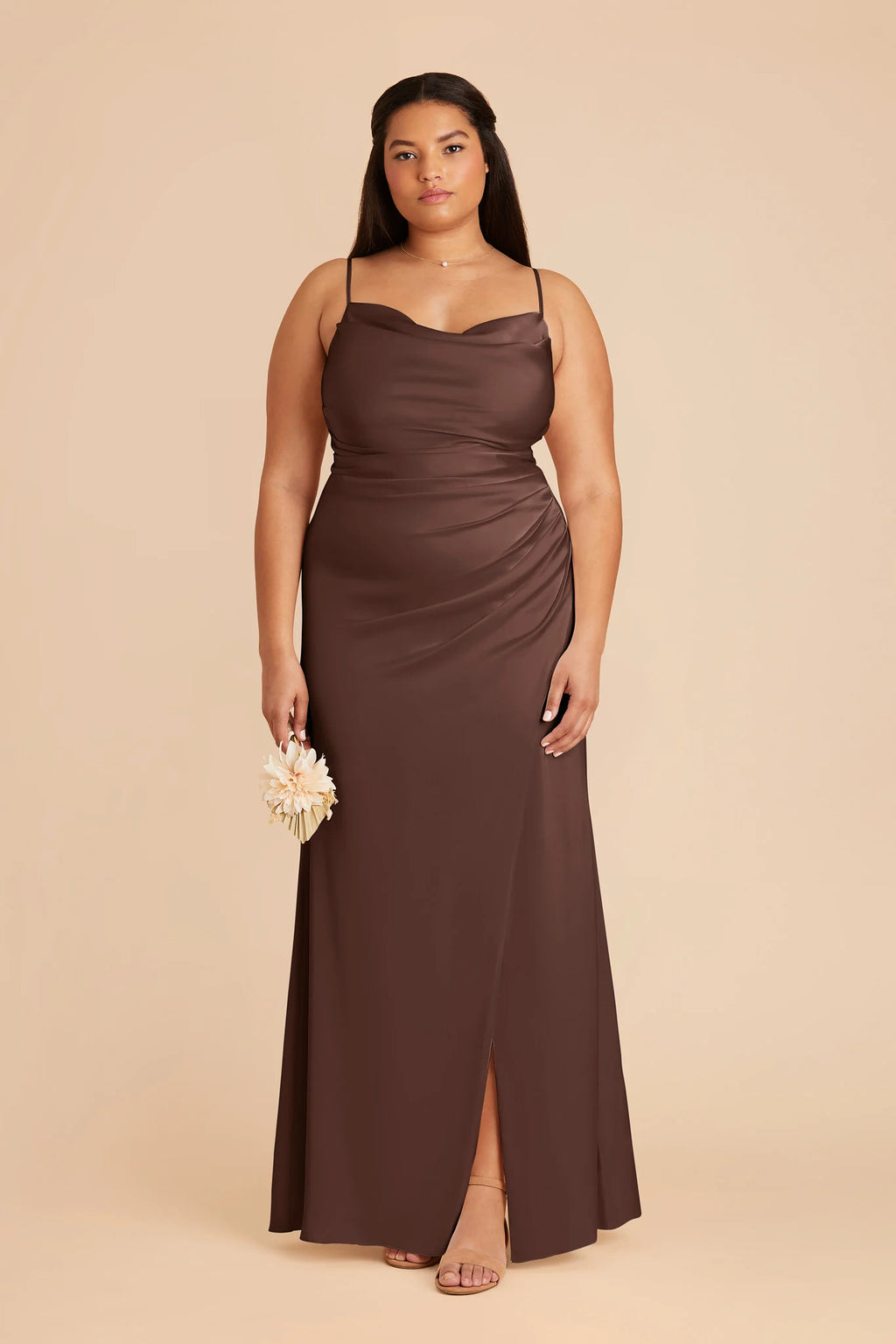 Sabine Chocolate Brown alternate view 1 bridesmaid dress