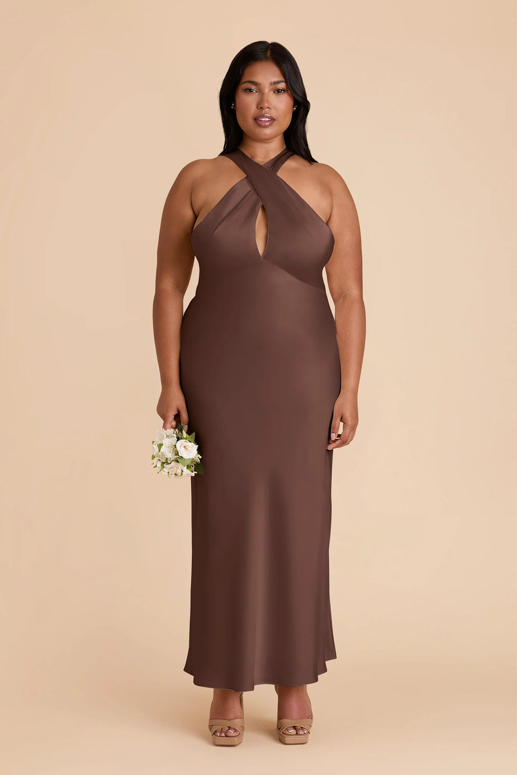 Seraphine Chocolate Brown alternate view 1 bridesmaid dress