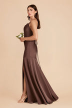 Estelle Chocolate Brown alternate view 4 bridesmaid dress
