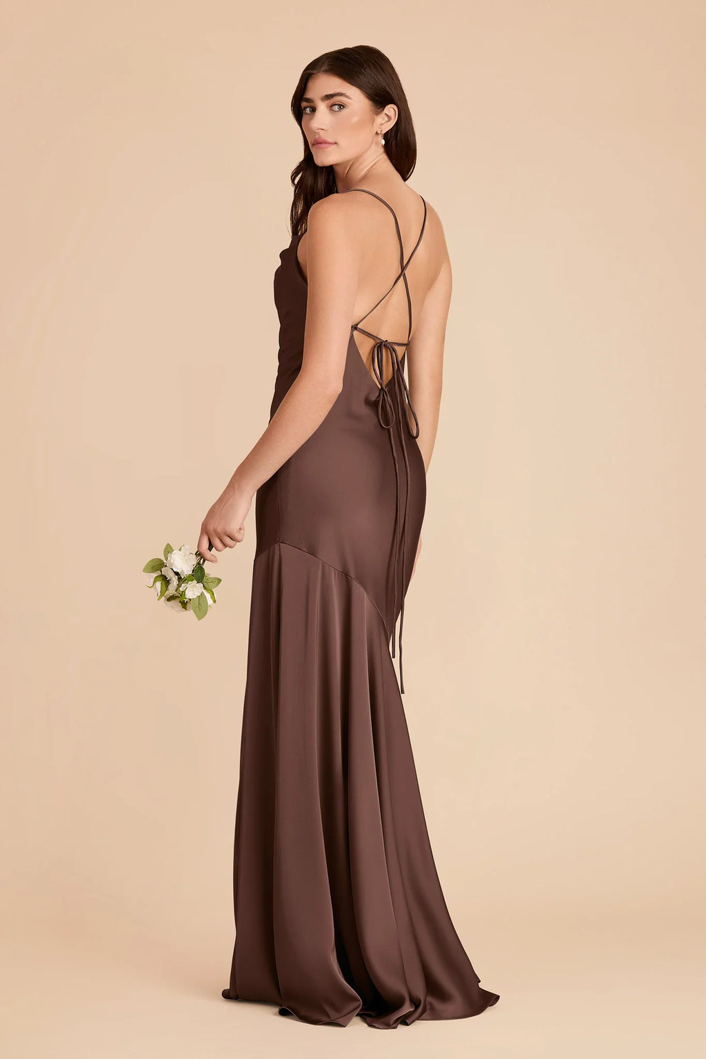 Estelle Chocolate Brown alternate view 5 bridesmaid dress