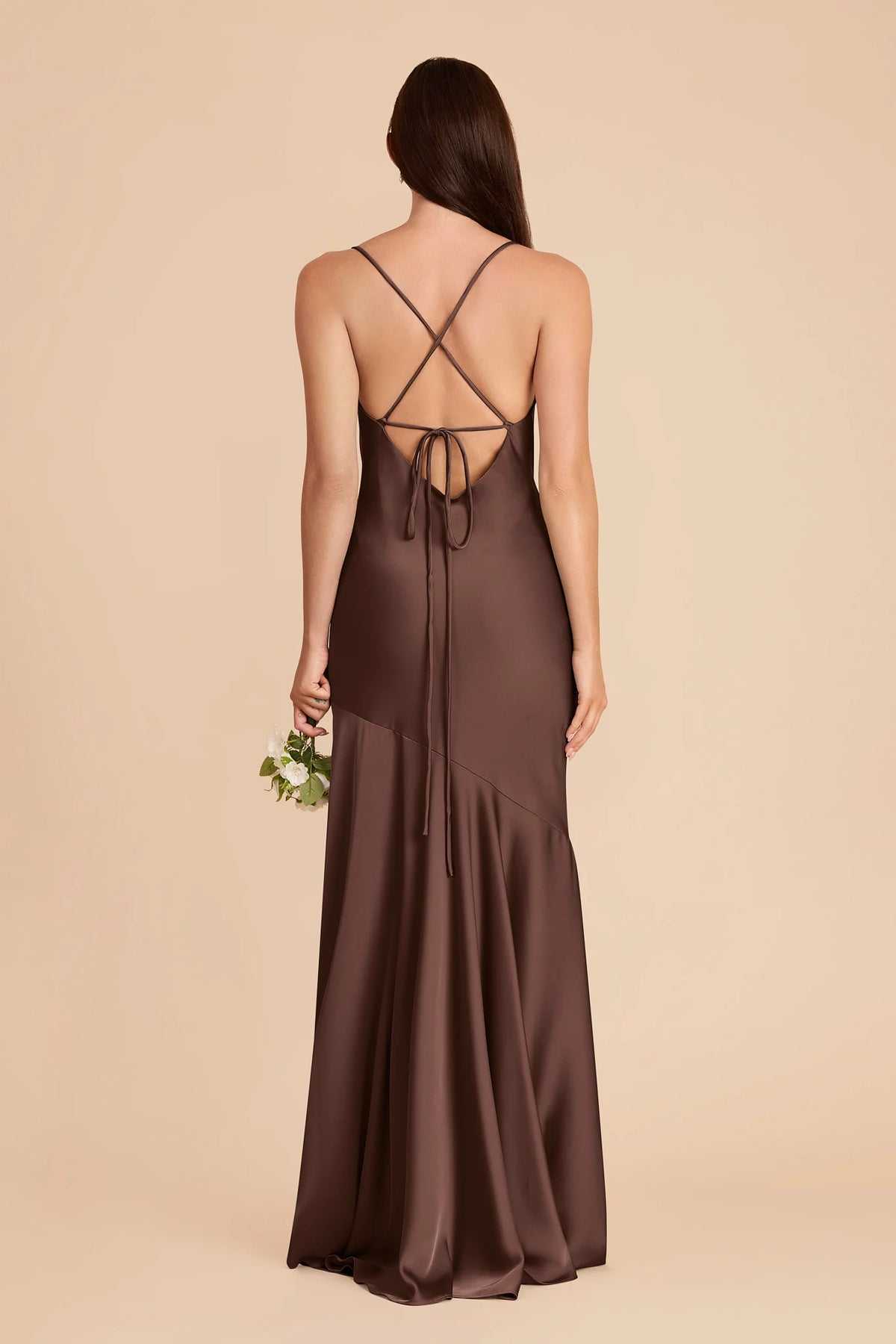 Estelle Chocolate Brown alternate view 6 bridesmaid dress