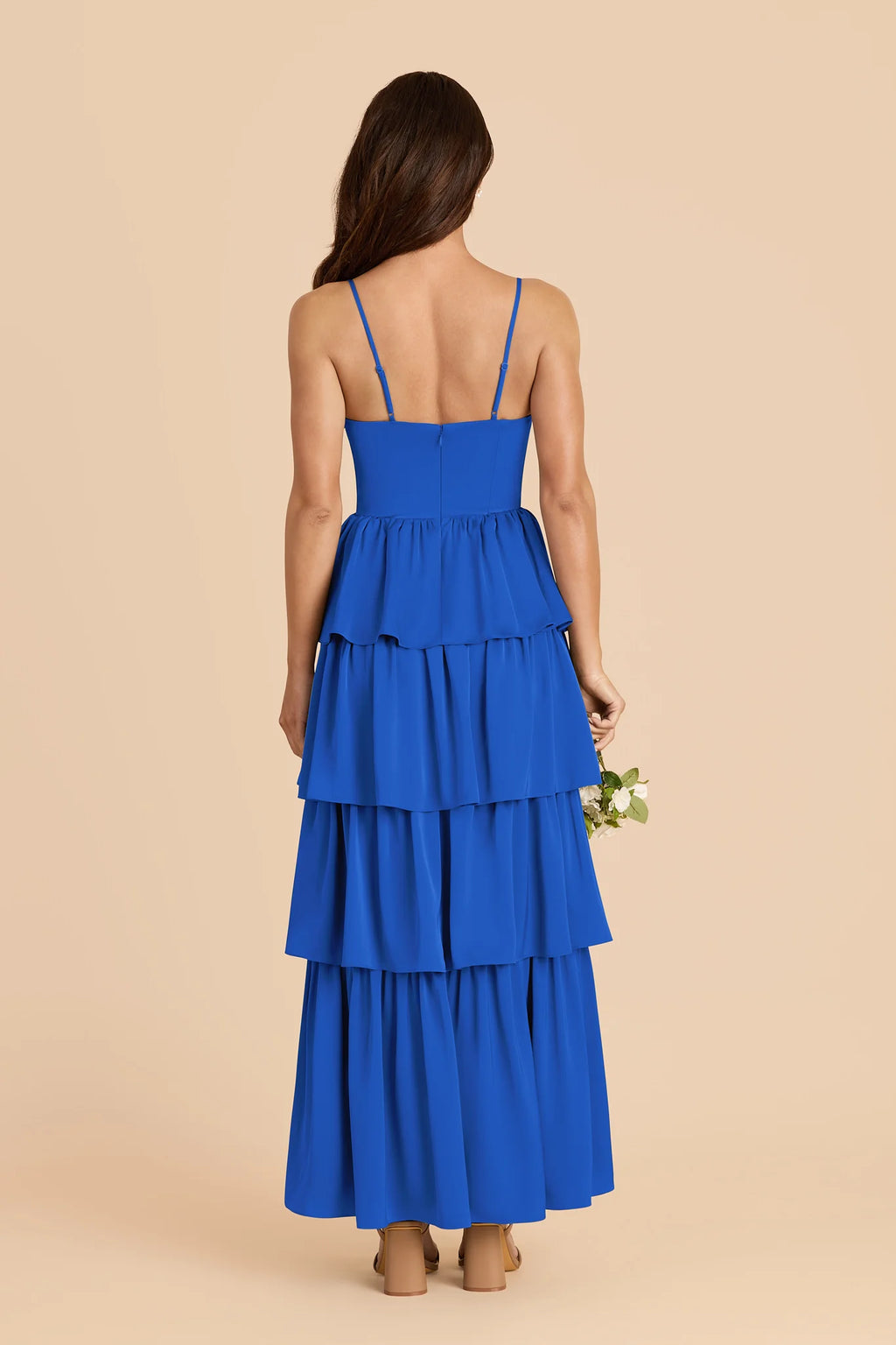 Calista Cobalt Blue back view bridesmaid dress