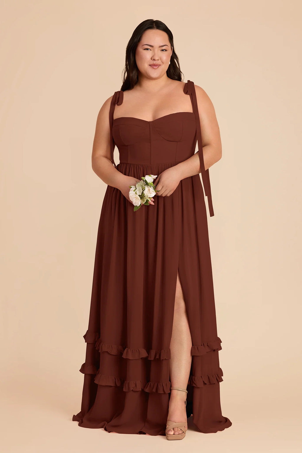 Daphne Cognac alternate view 1 bridesmaid dress