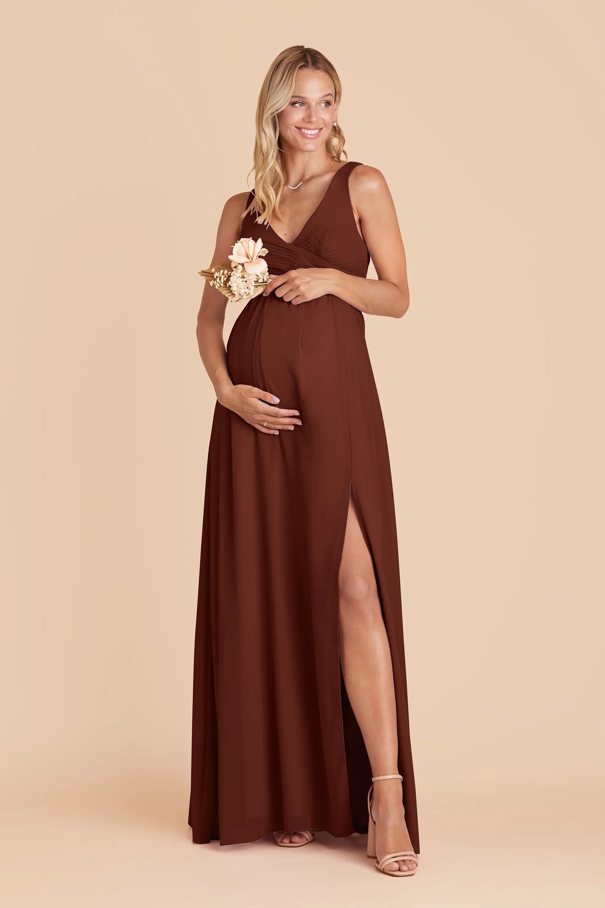 Annelise Cognac alternate view 5 bridesmaid dress