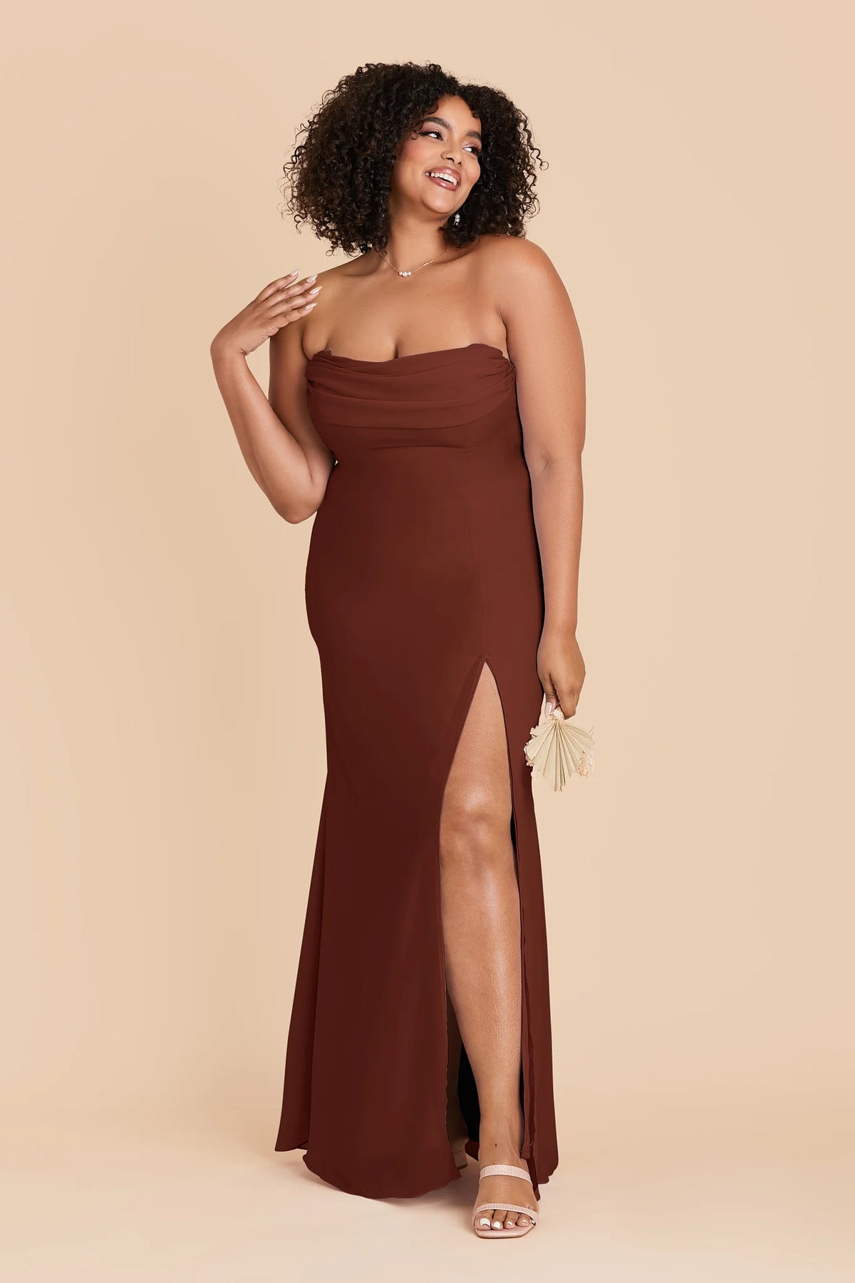 Odessa Cognac alternate view 2 bridesmaid dress