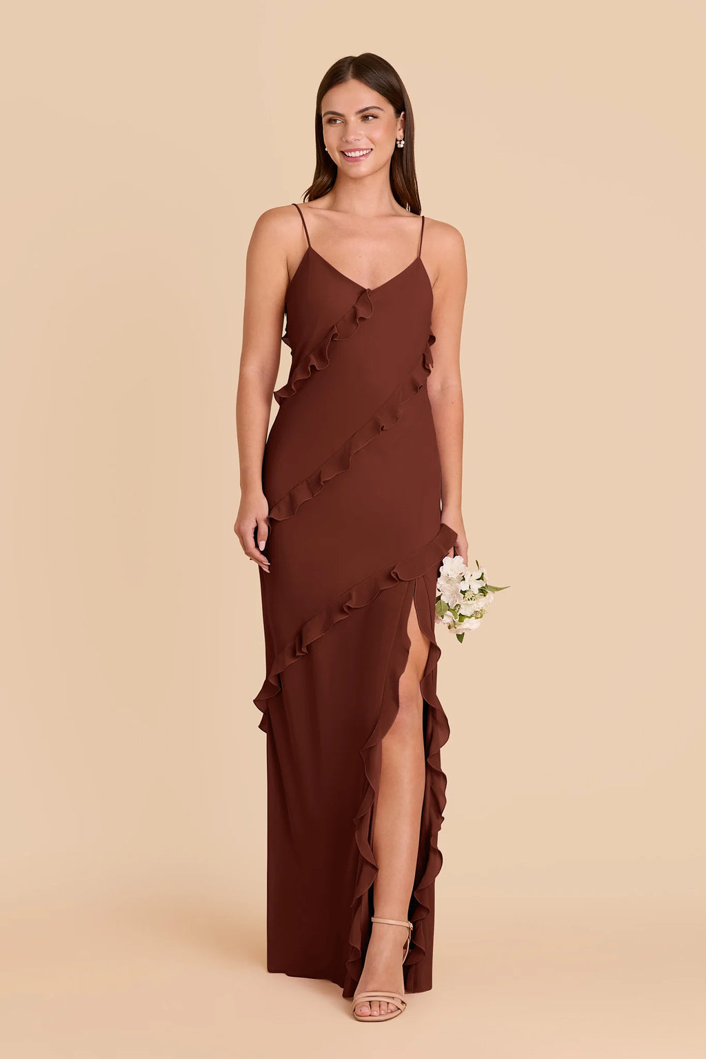 Vivienne Cognac alternate view 2 bridesmaid dress