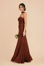 Sienna Cognac alternate view 2 bridesmaid dress
