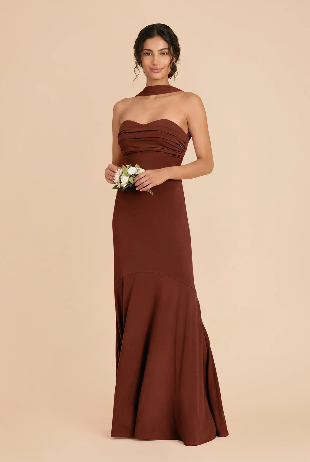 Sienna Cognac alternate view 3 bridesmaid dress