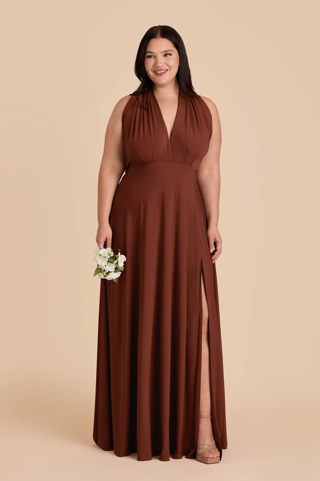 Evelina Cognac alternate view 6 bridesmaid dress