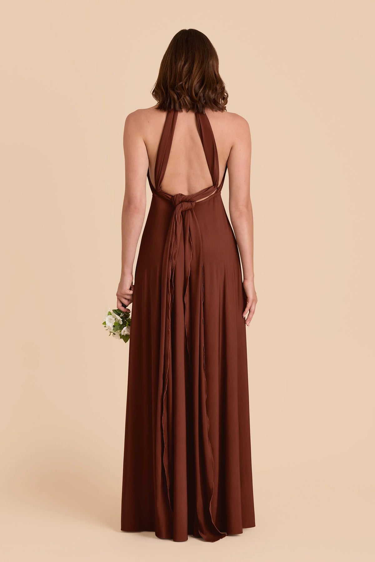 Evelina Cognac alternate view 4 bridesmaid dress