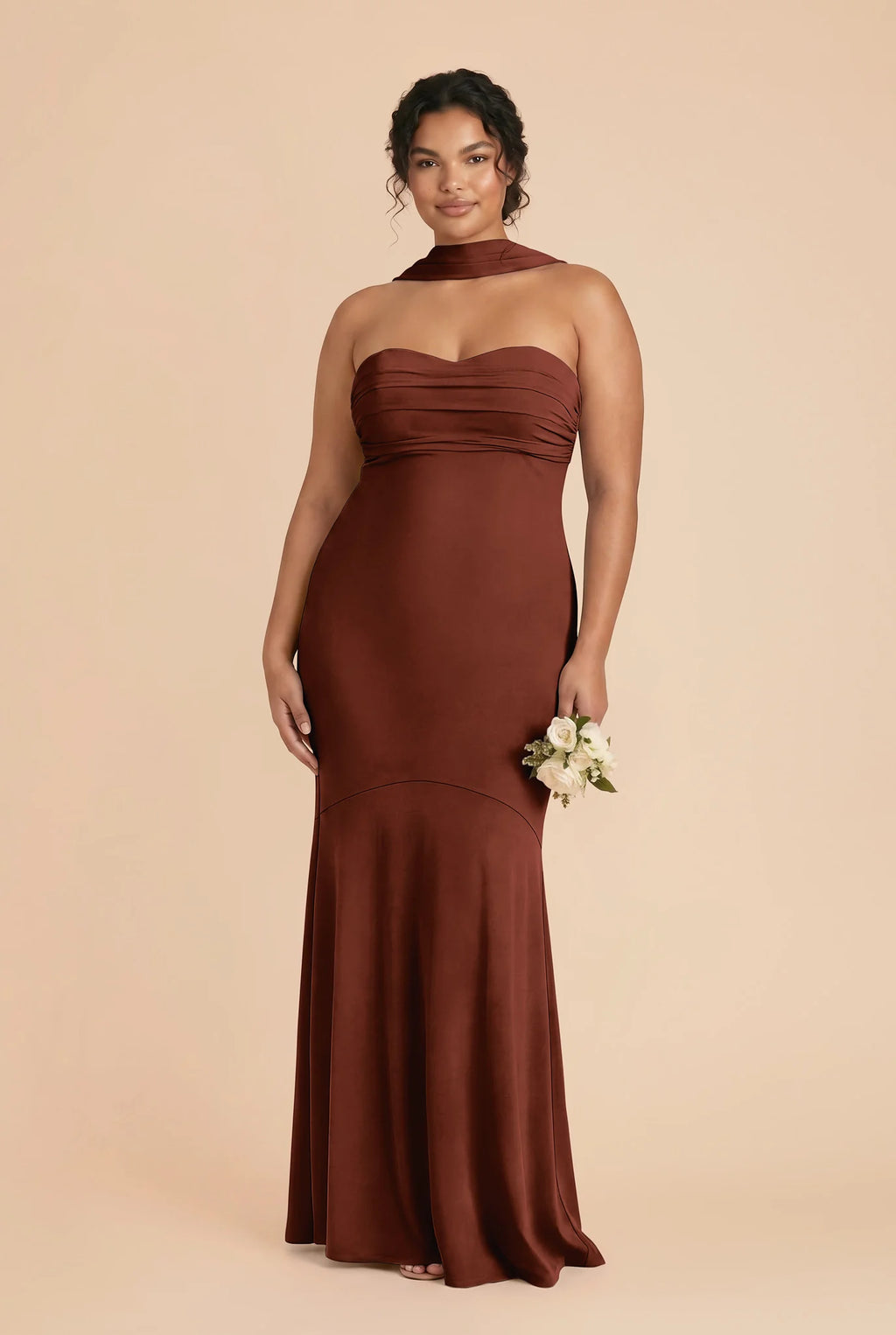 Sienna Cognac alternate view 1 bridesmaid dress