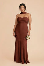 Sienna Cognac alternate view 1 bridesmaid dress
