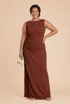 Celestine Cognac alternate view 1 bridesmaid dress
