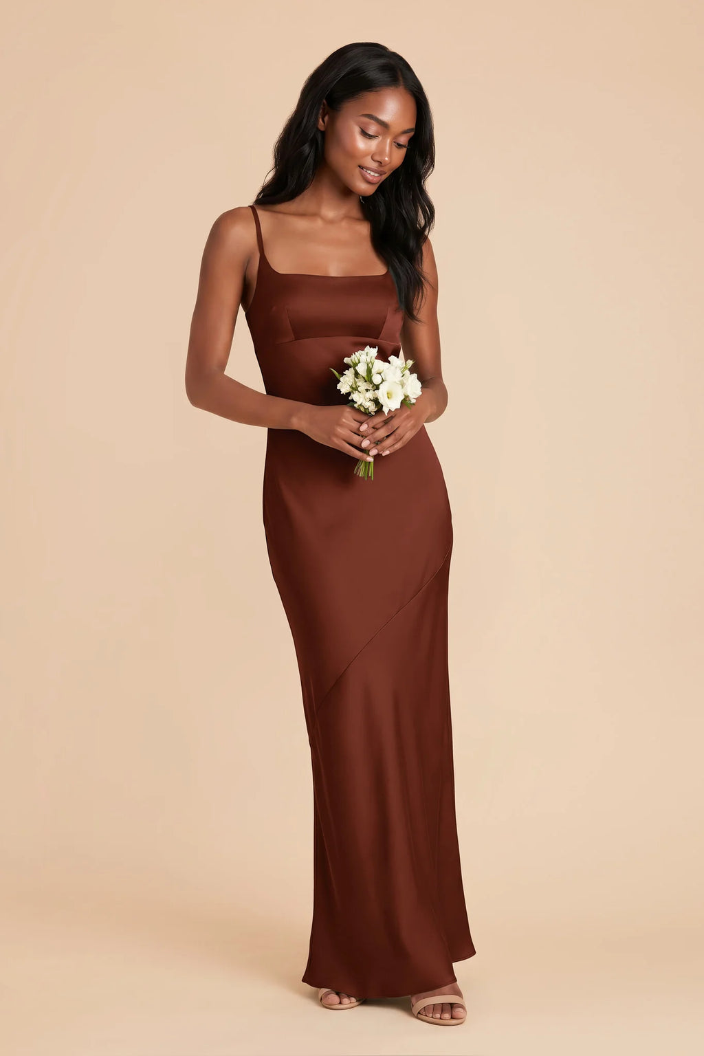 Noelle Cognac alternate view 1 bridesmaid dress