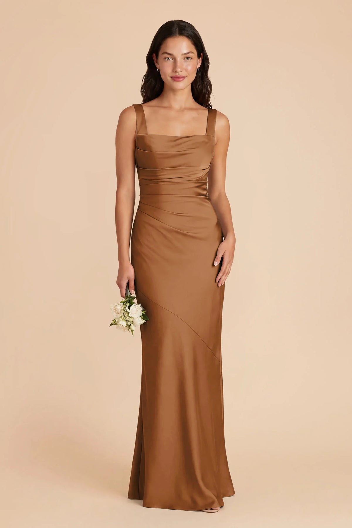 Colette Copper front view bridesmaid dress