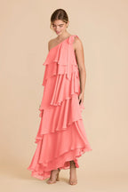 Marisol Coral Pink alternate view 1 bridesmaid dress